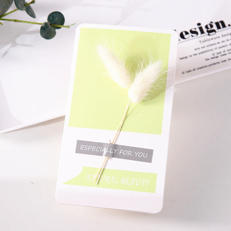 Handmade Dried Flower Greeting Card