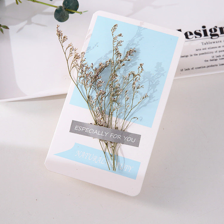 Handmade Dried Flower Greeting Card