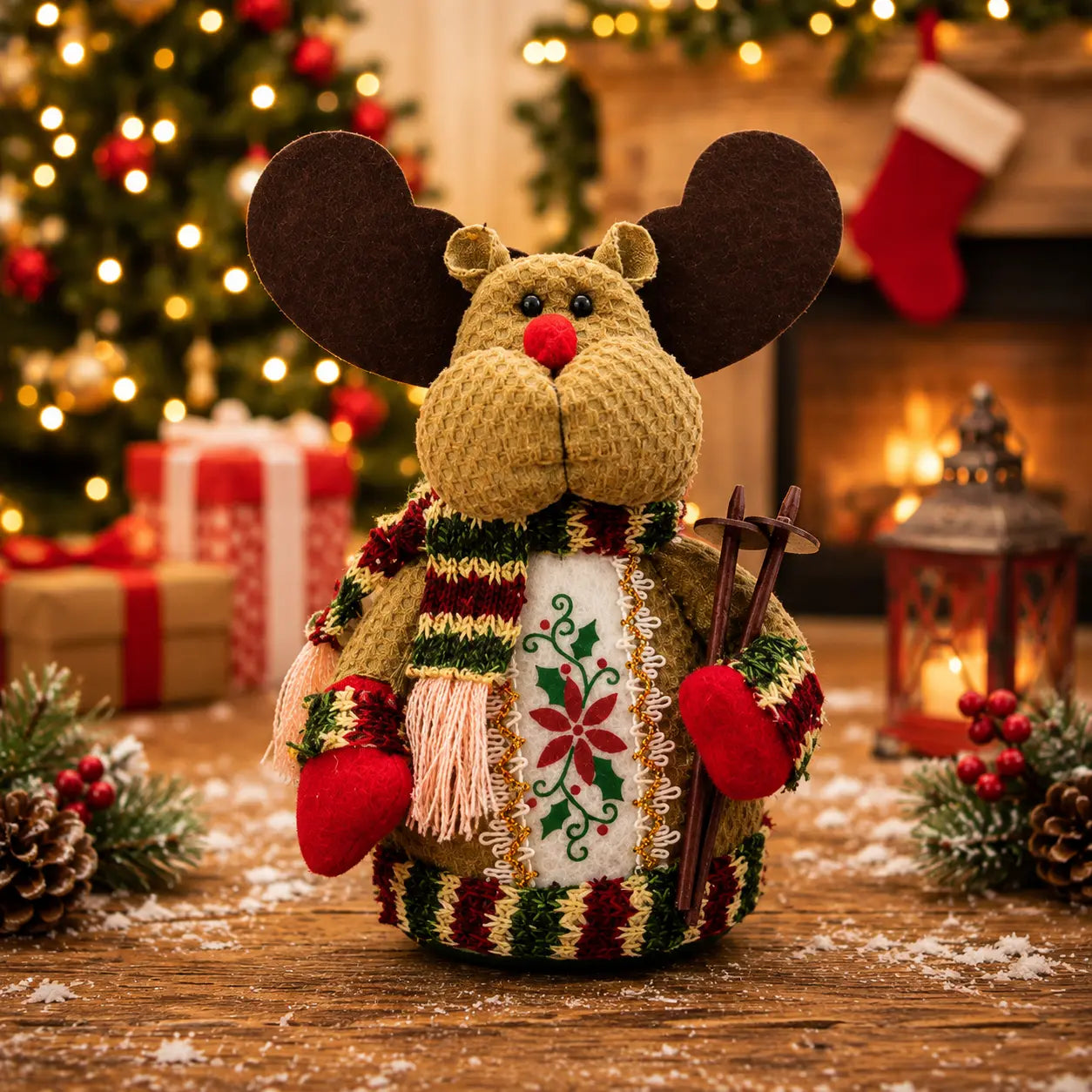 Plush Christmas Figurine Set